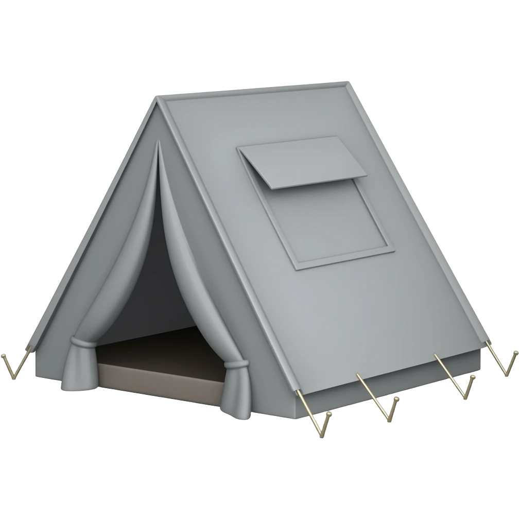 gray tent emoji