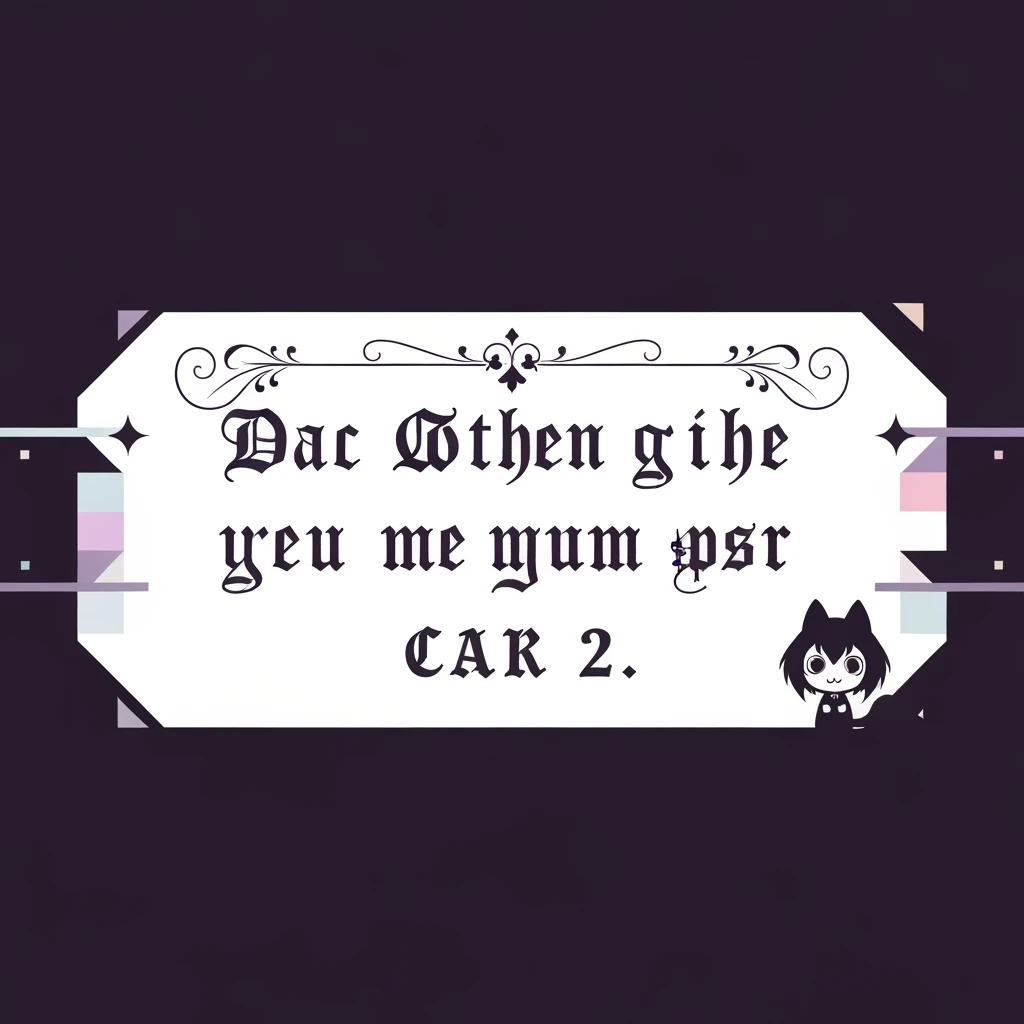 goth banner, cute, expressive, minimal, variation 2 emoji