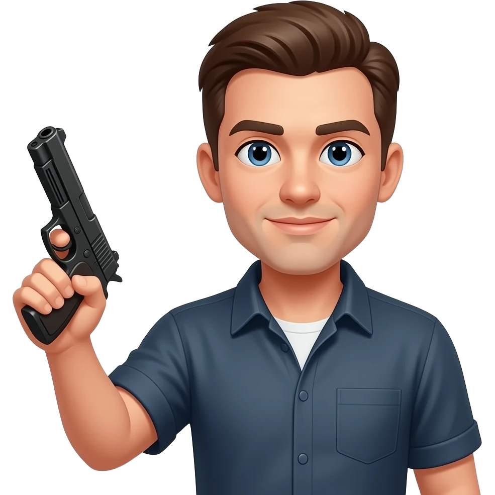 Con pistola emoji