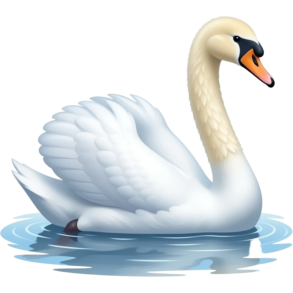 Swan facing right emoji