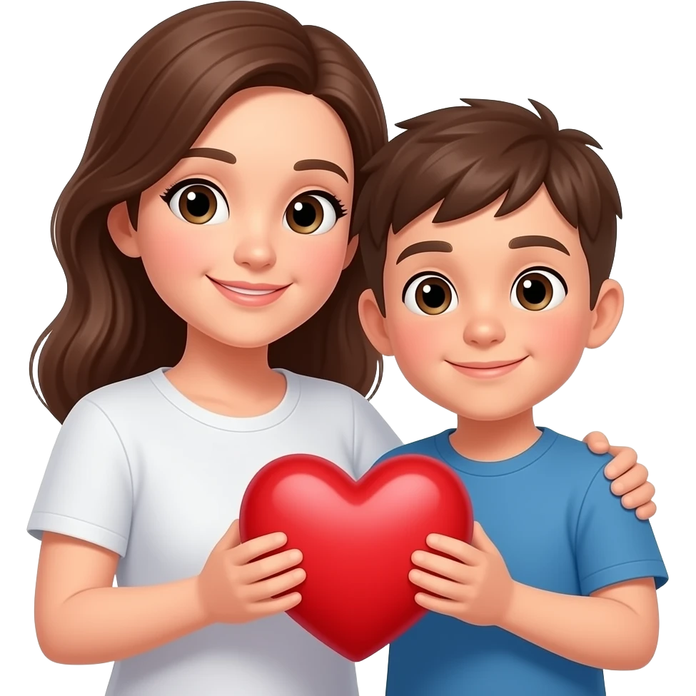 madre, hijo, corazon emoji