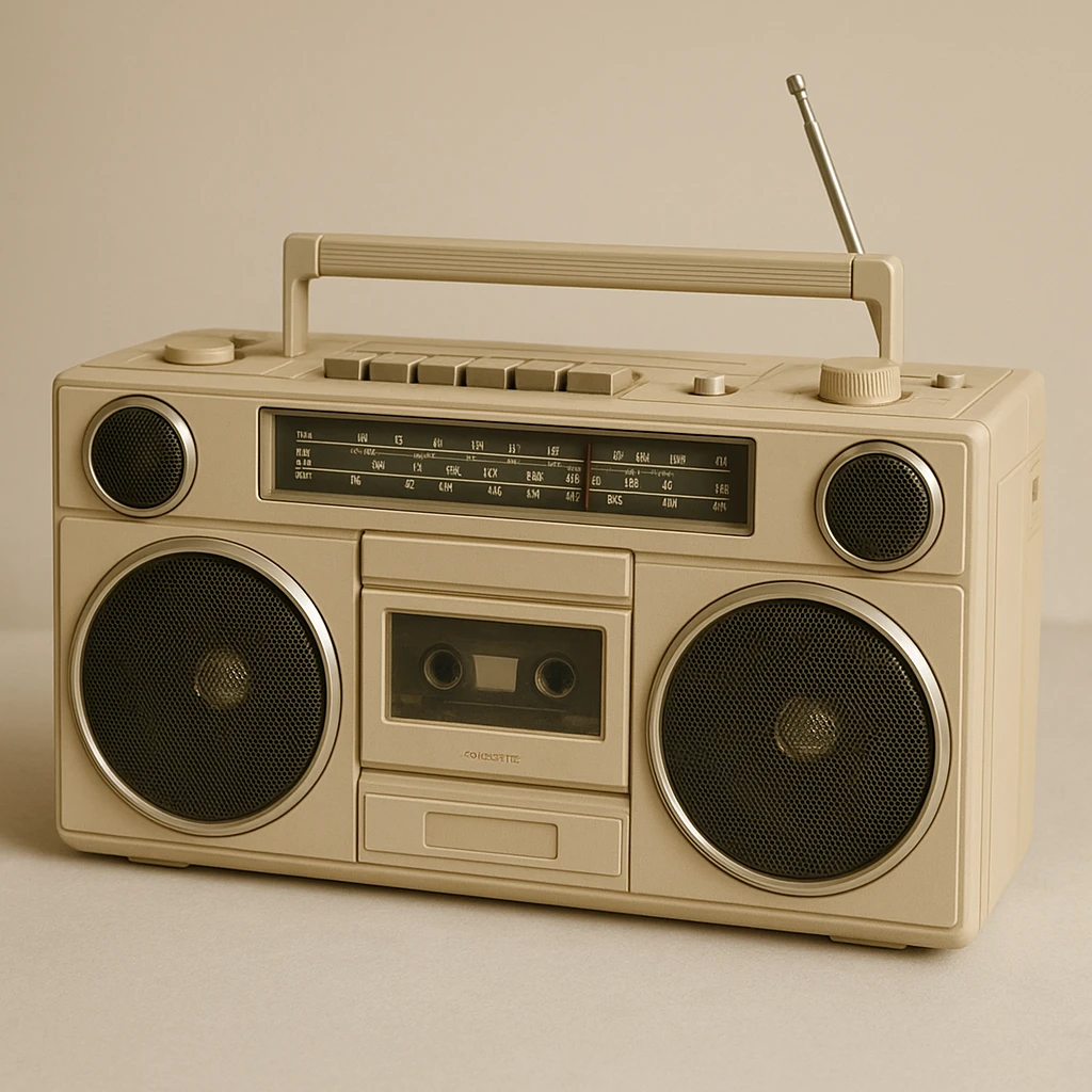 light beige boombox emoji