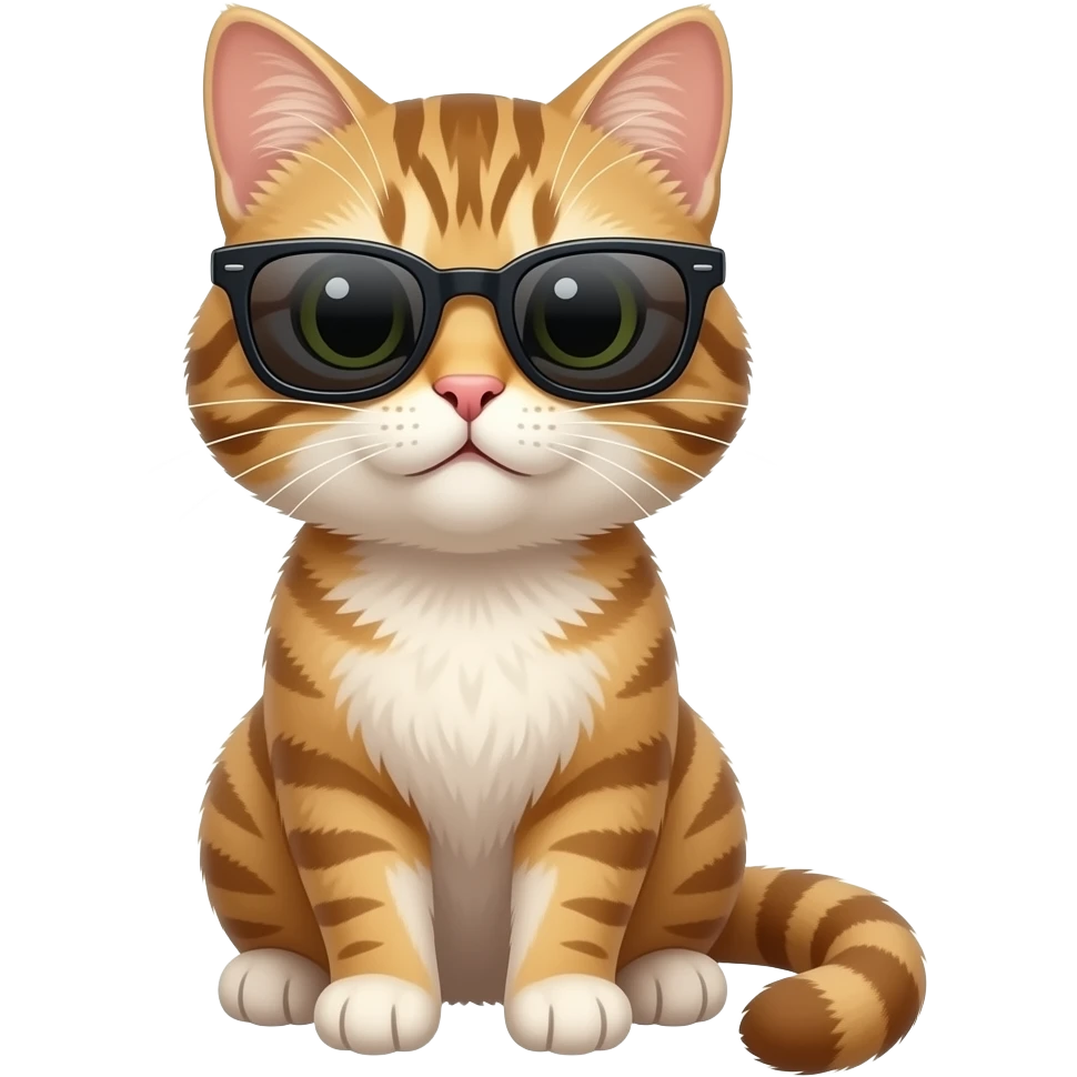 Cat wearing sunglasses emoji