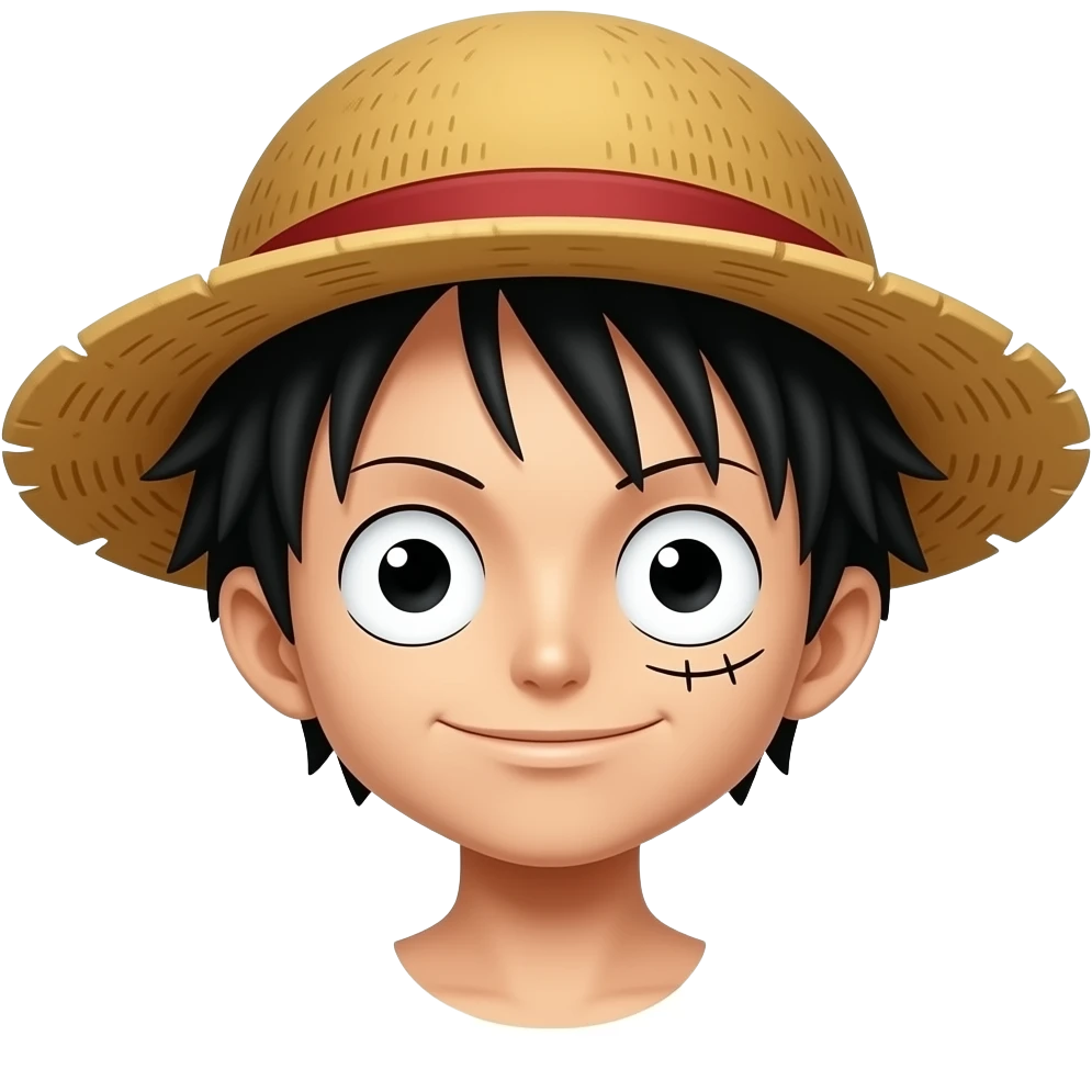 I want a emoji that has a Luffy face emoji emoji