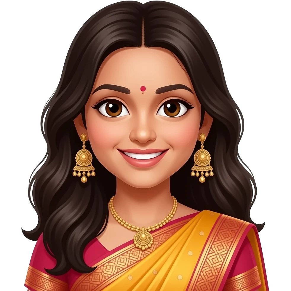 Desi girl with jhumka emoji