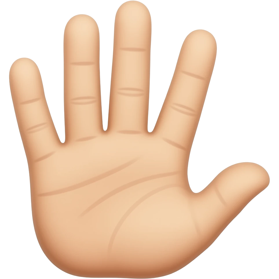 Index thumb and middle finger same hand emoji