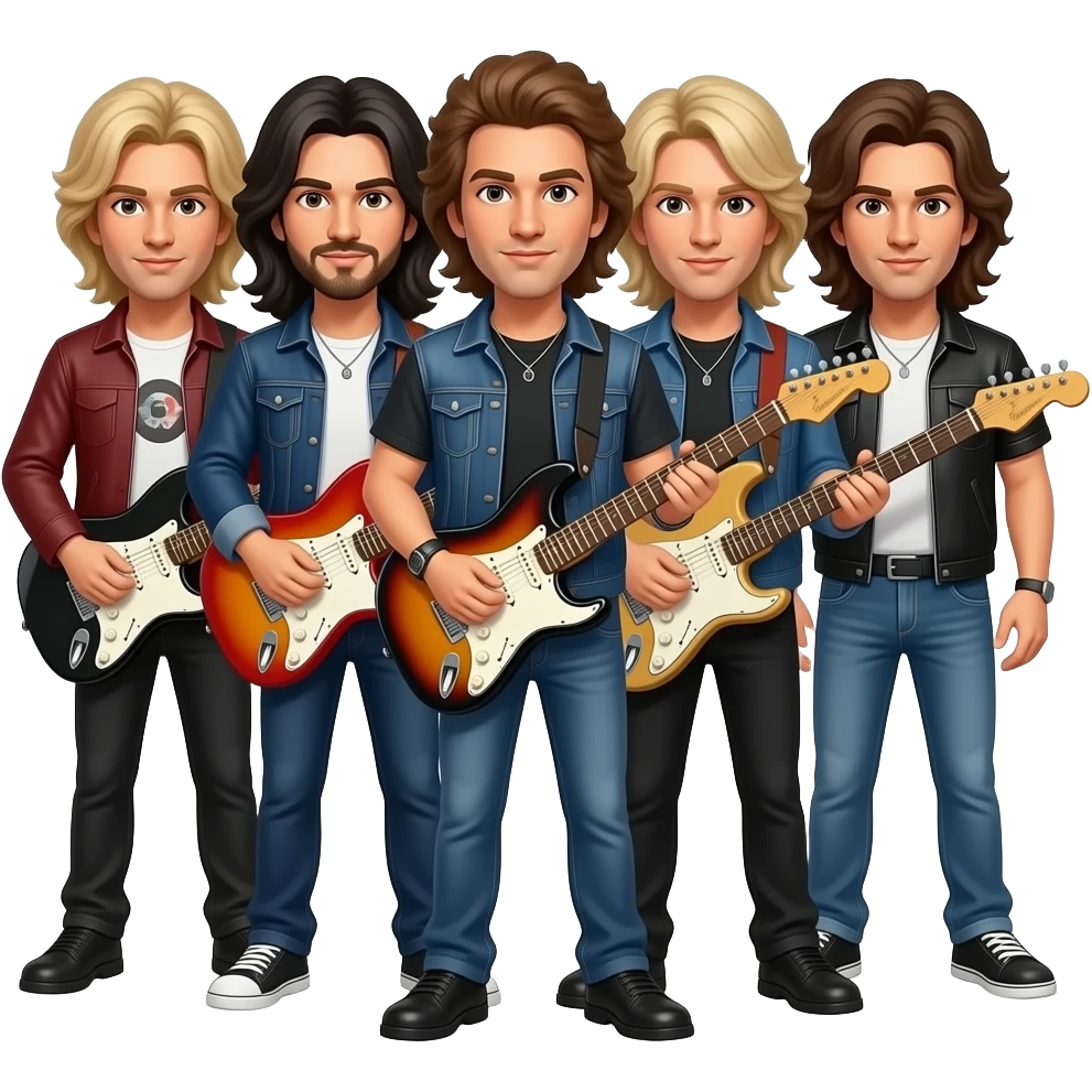 superstars music guitar-heroes group emoji