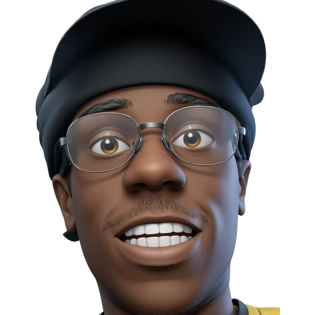 realistic meme of boy with hat emoji