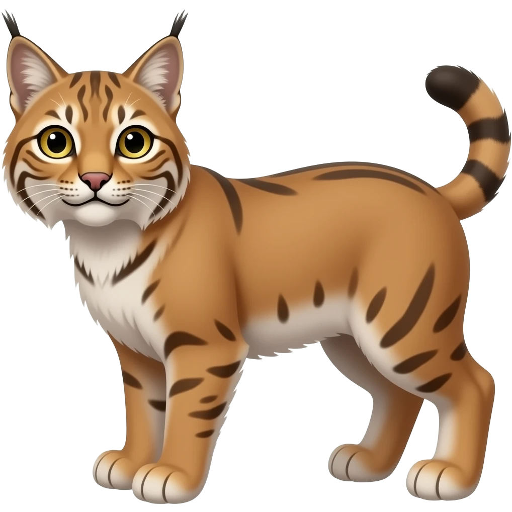 Bobcat with no tail emoji