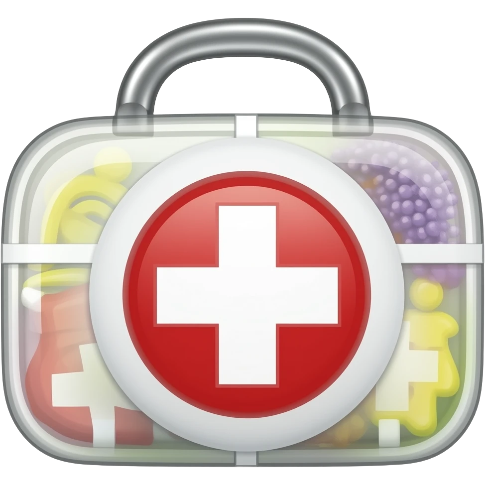 Faça um emoji de uma mala de primeiros socorros emoji
