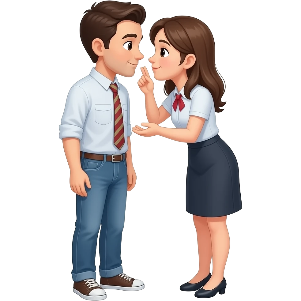 booping someone's nose emoji