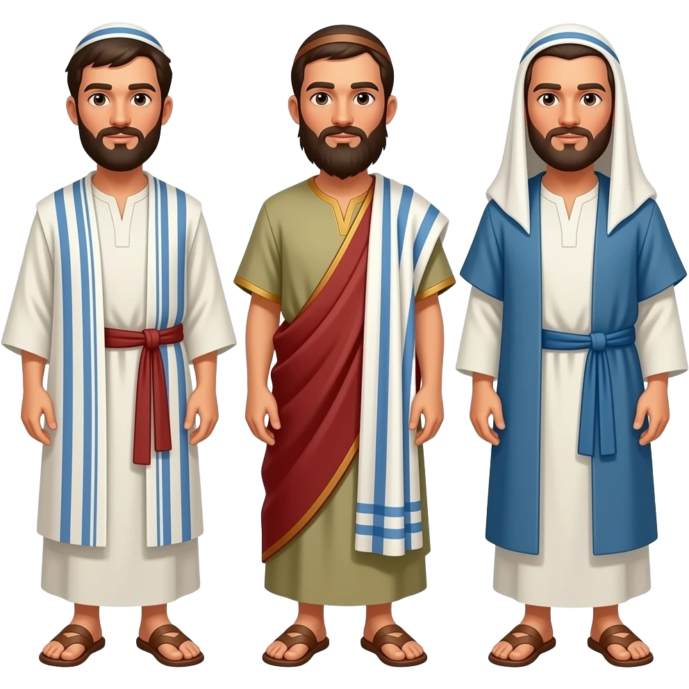 Jewish People wearing clothing from biblical times emoji