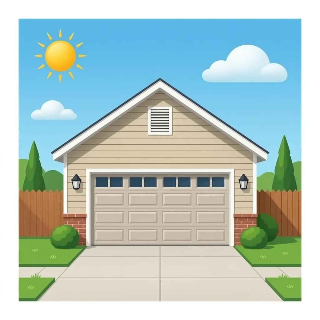 Residential garage emoji