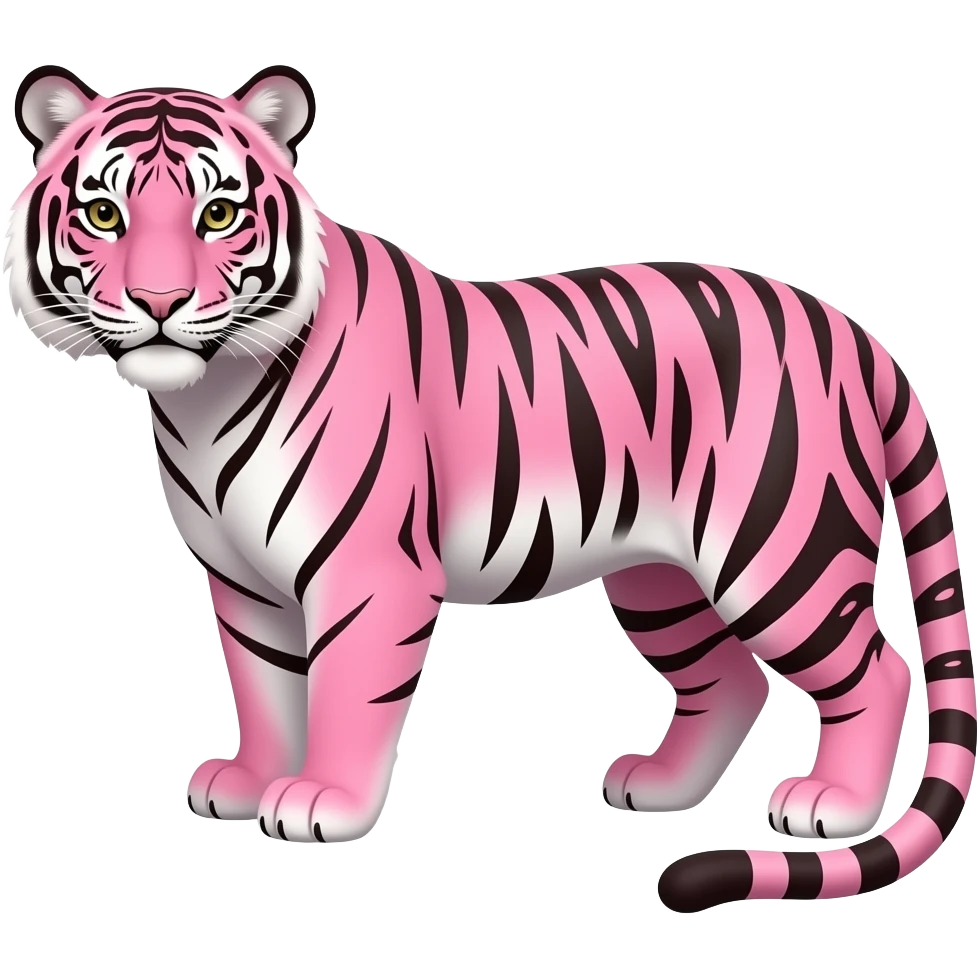 A pink 🐆 no spots emoji