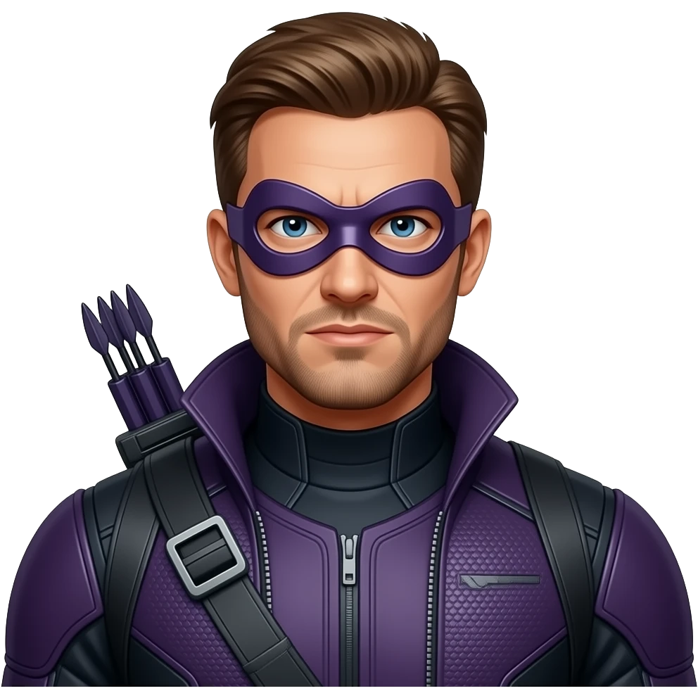 Hawkeye in MCU avengers suit emoji