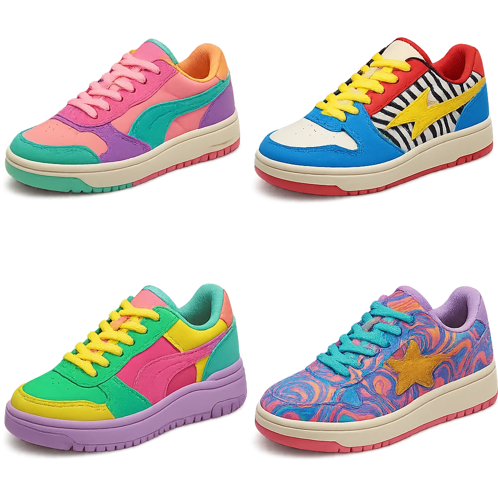 kpop idol sneakers, no background emoji