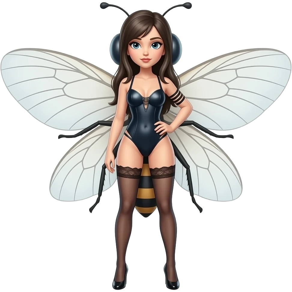 Female sexy fly emoji