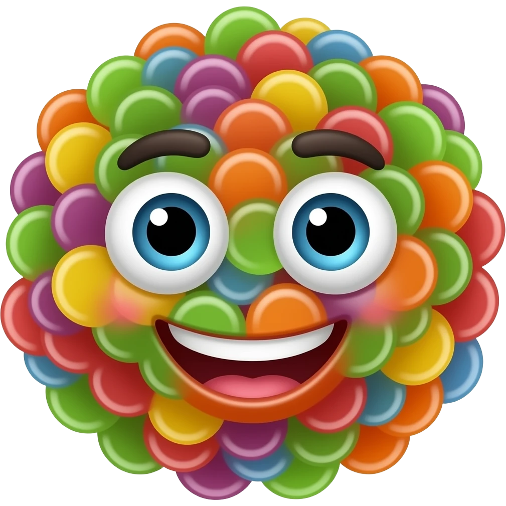 Nerds gummy clusters mascot the candy emoji