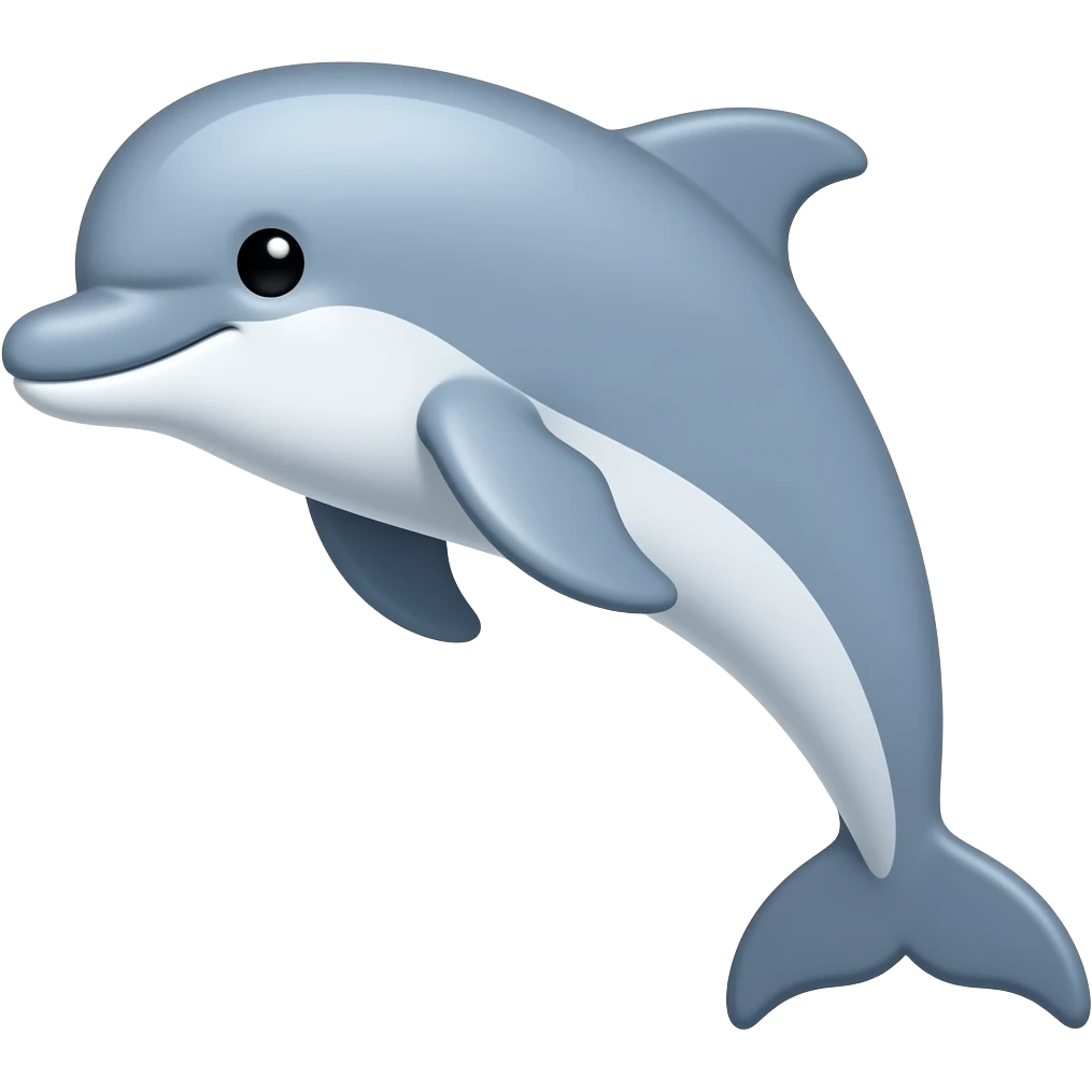 Cartoon porpoise emoji