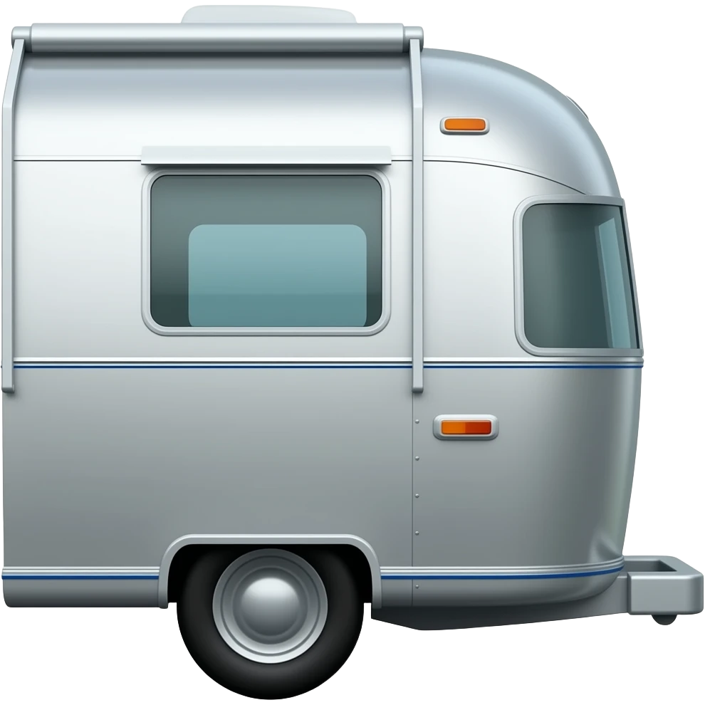 Side view 1972 airstream emoji