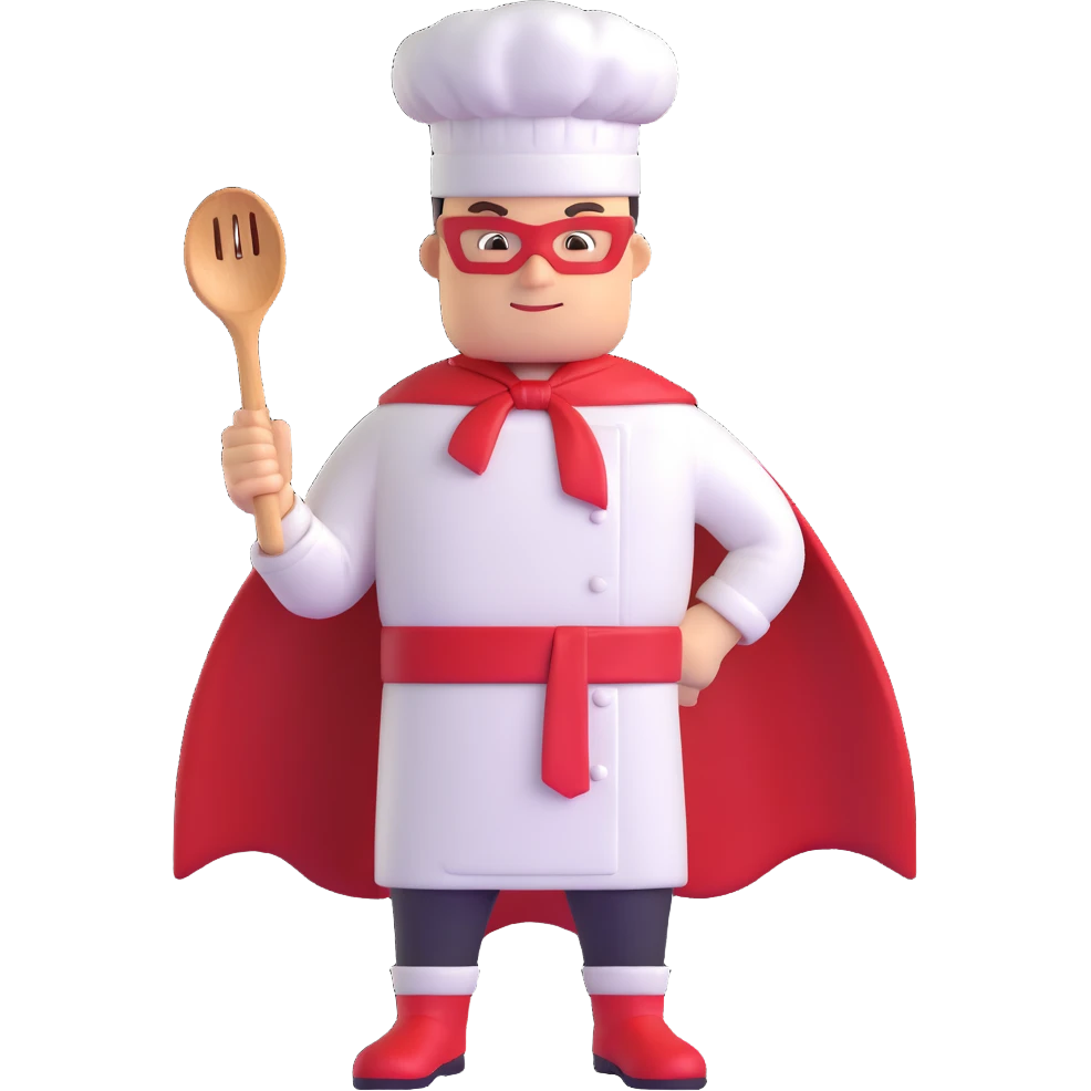 superhero chef  emoji