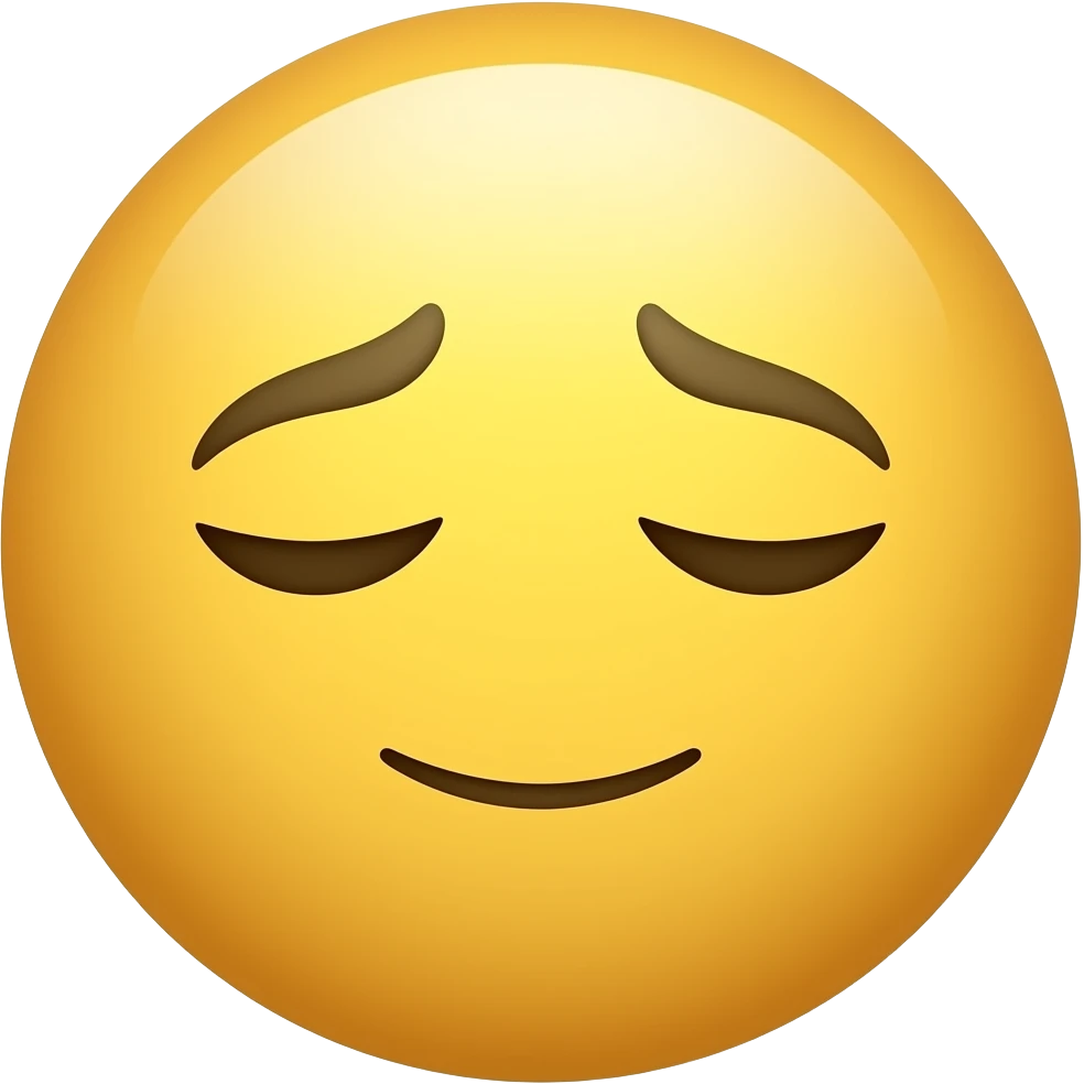 Make a tired emoji circle face and no body make him hav yellow skin and make an google style emoji