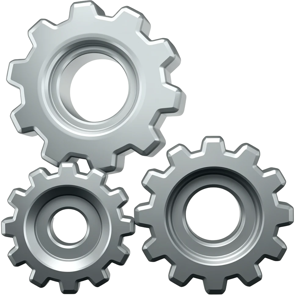 settings cogs digital emoji