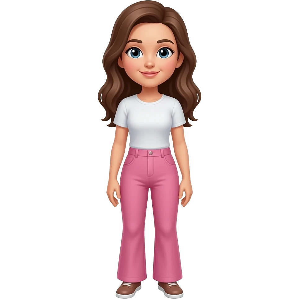 A women wereing pink pants emoji