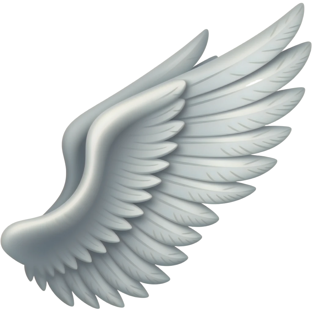 🪽 wing emoji from left side emoji