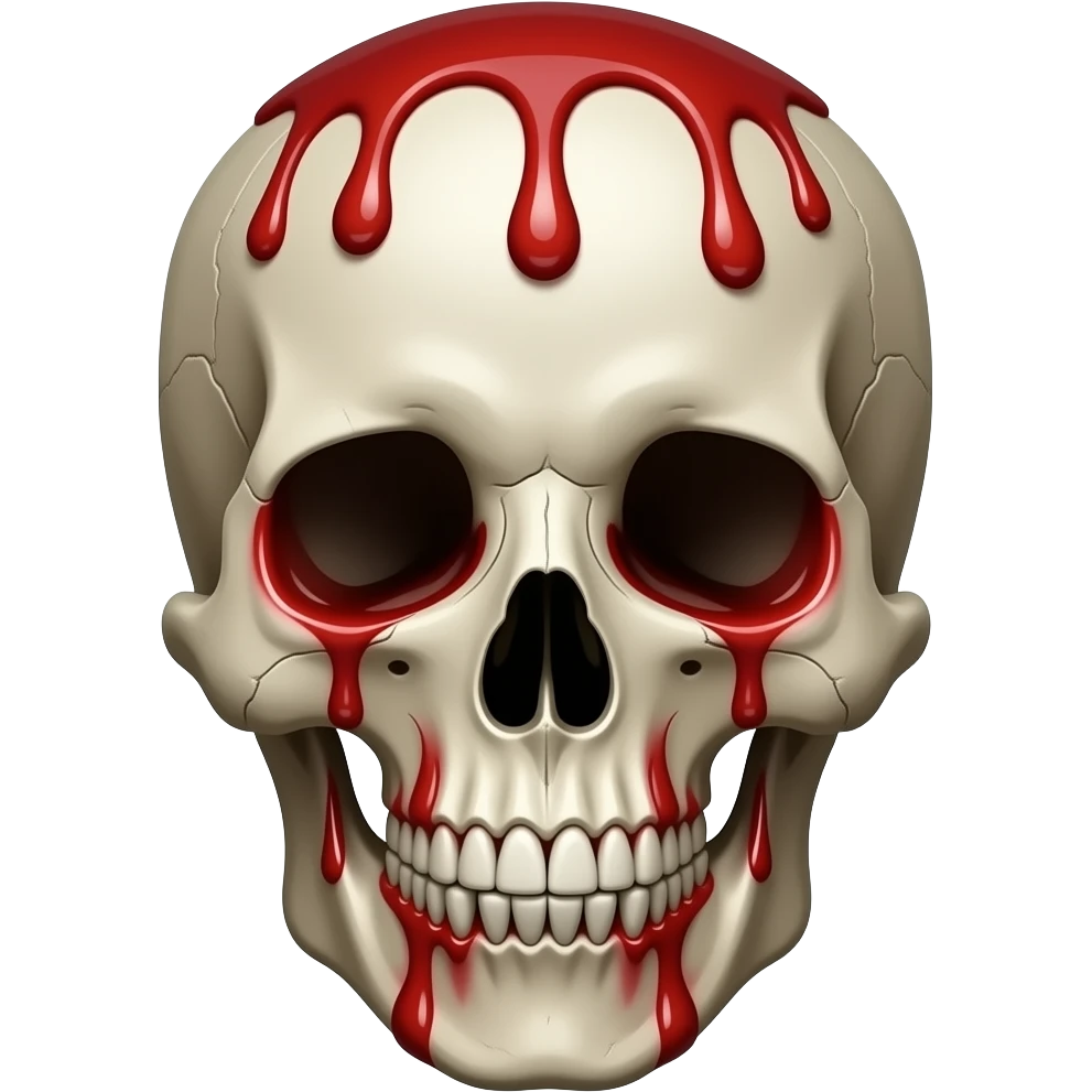 I want a skull emoji bleeding so bad but also smiling creepily emoji