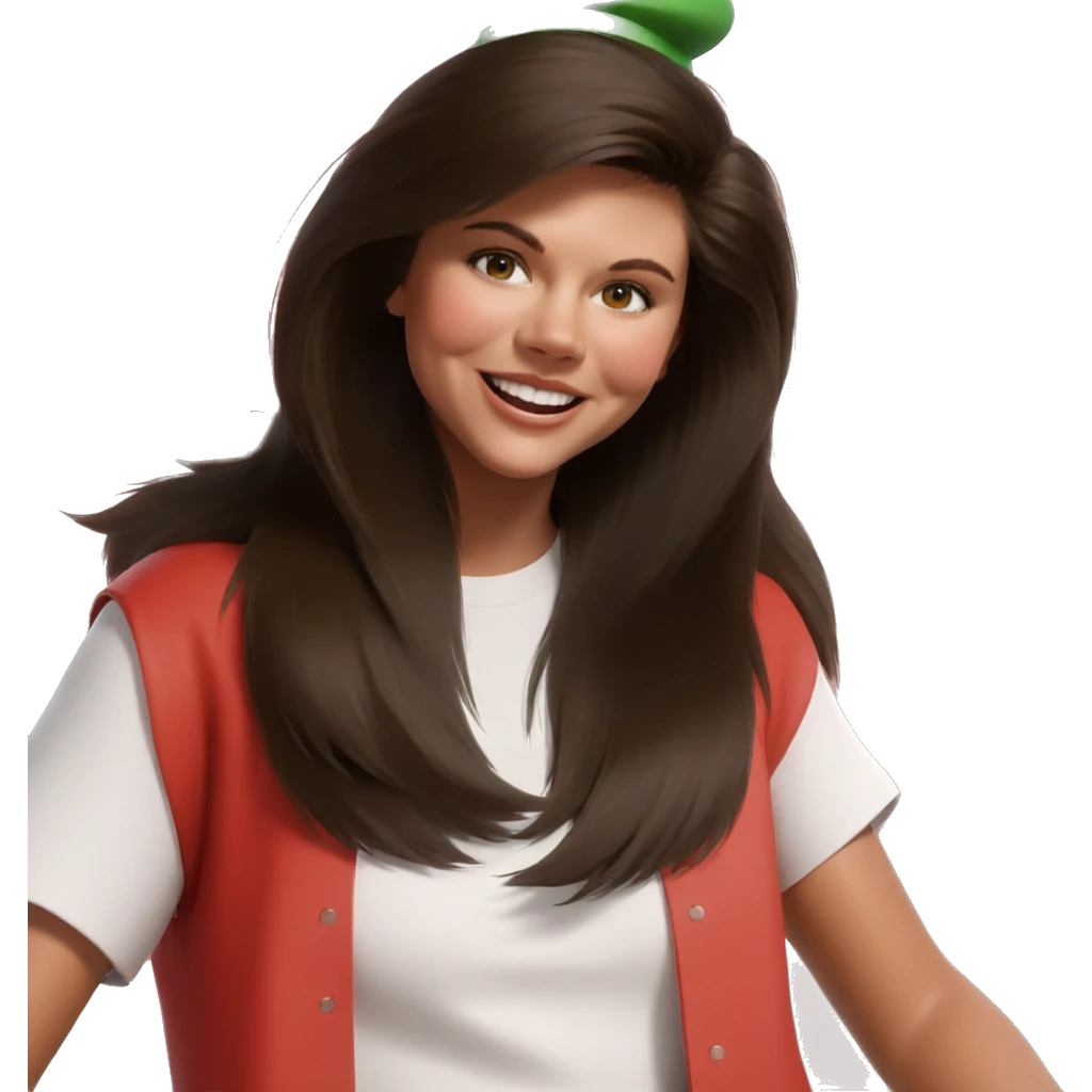 smiling girl in hat emoji