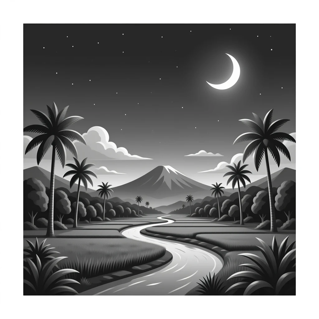 Kauderni banggai noir et blanc emoji