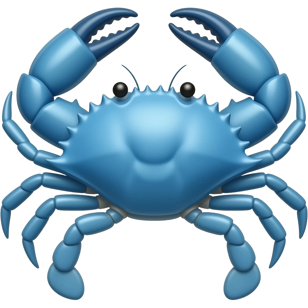 blue crab emoji