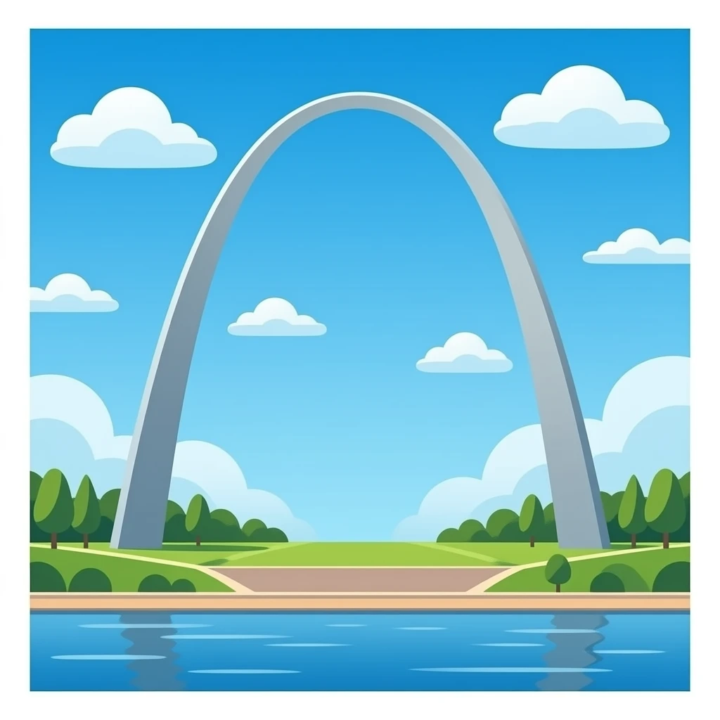 St. Louis arch riverfront emoji