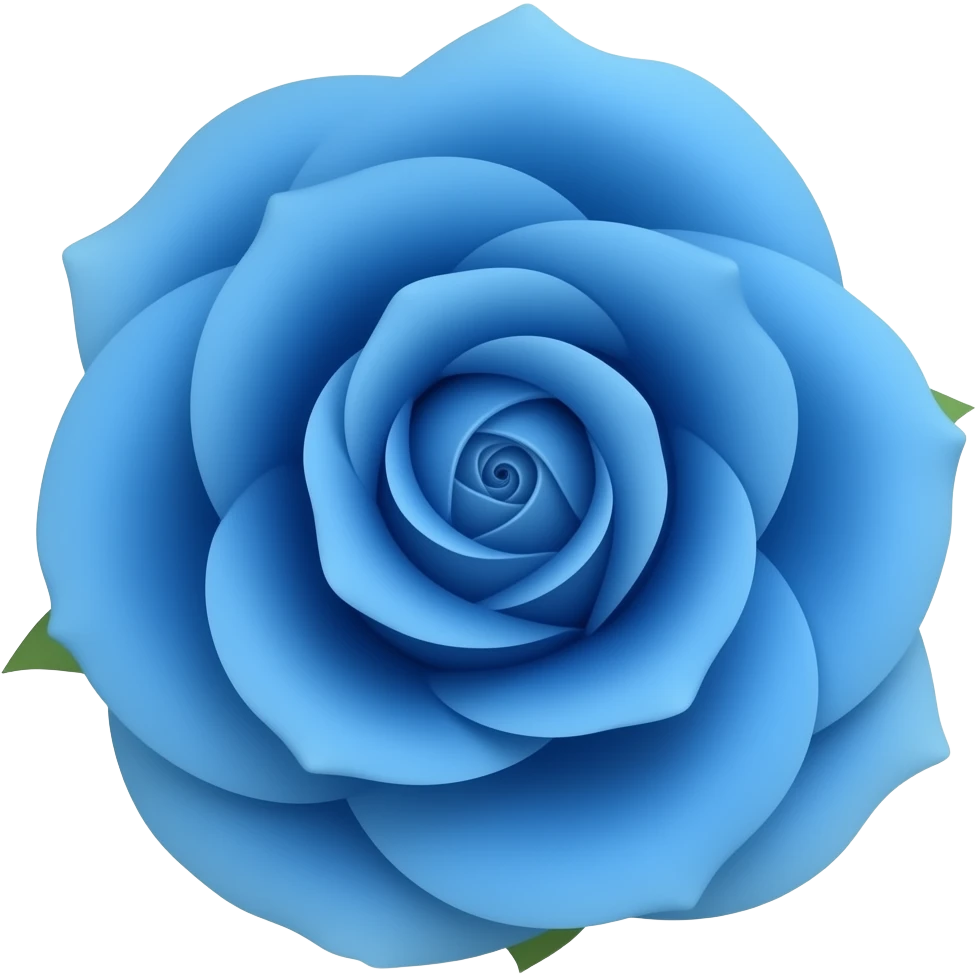a blue rose emoji