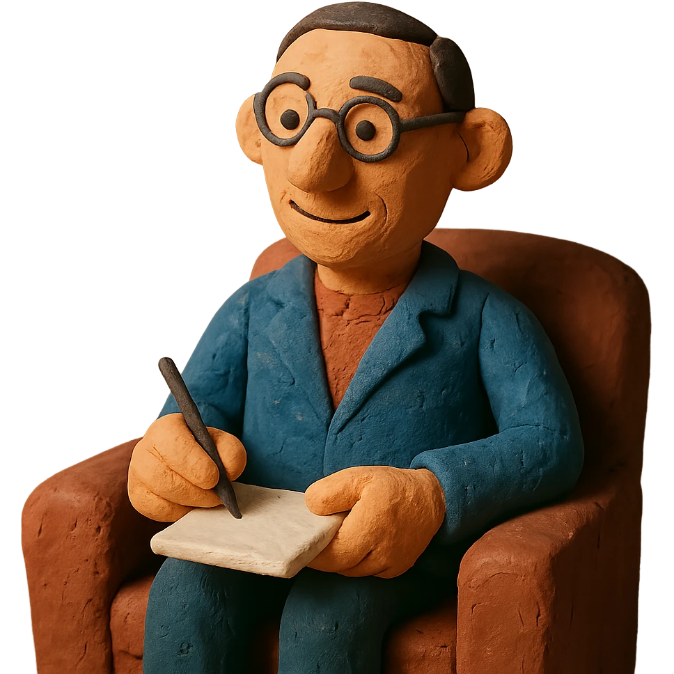therapist in claymation style emoji