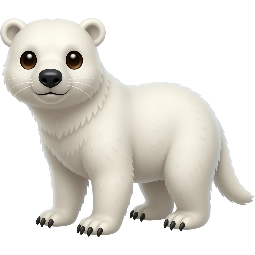 polar bear -otter hybrid emoji