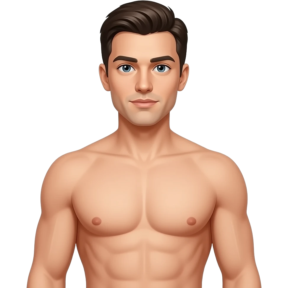 Nude full body of a man emoji