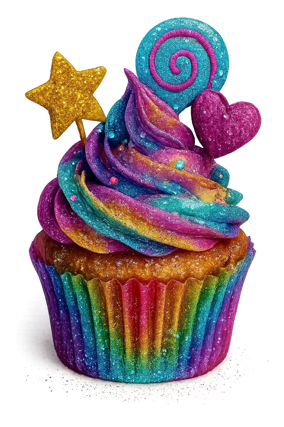 sparkling cupcake emoji