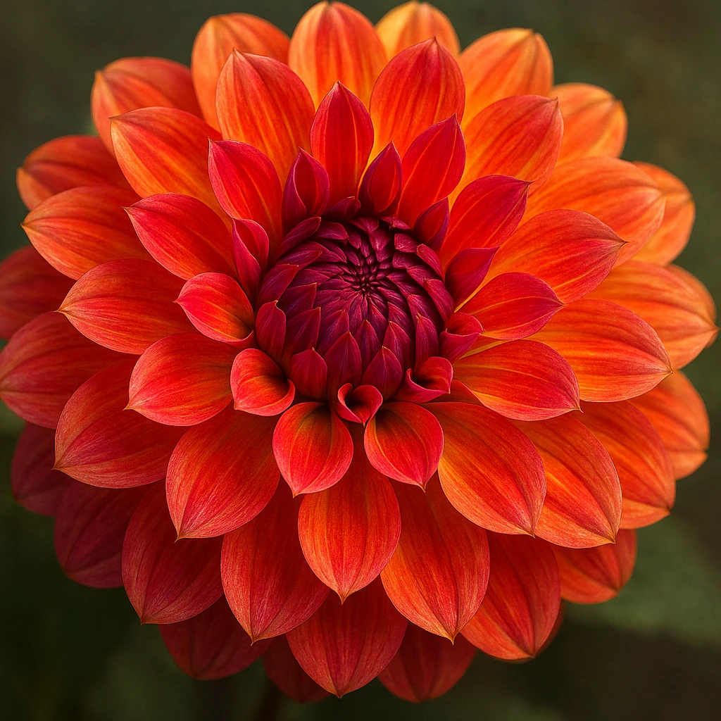 dahlia flower, vibrant, realistic, detailed petals emoji