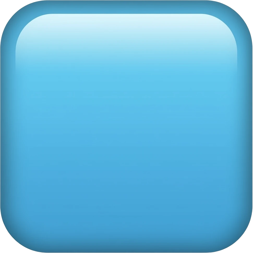 Sky blue square emoji  android emoji