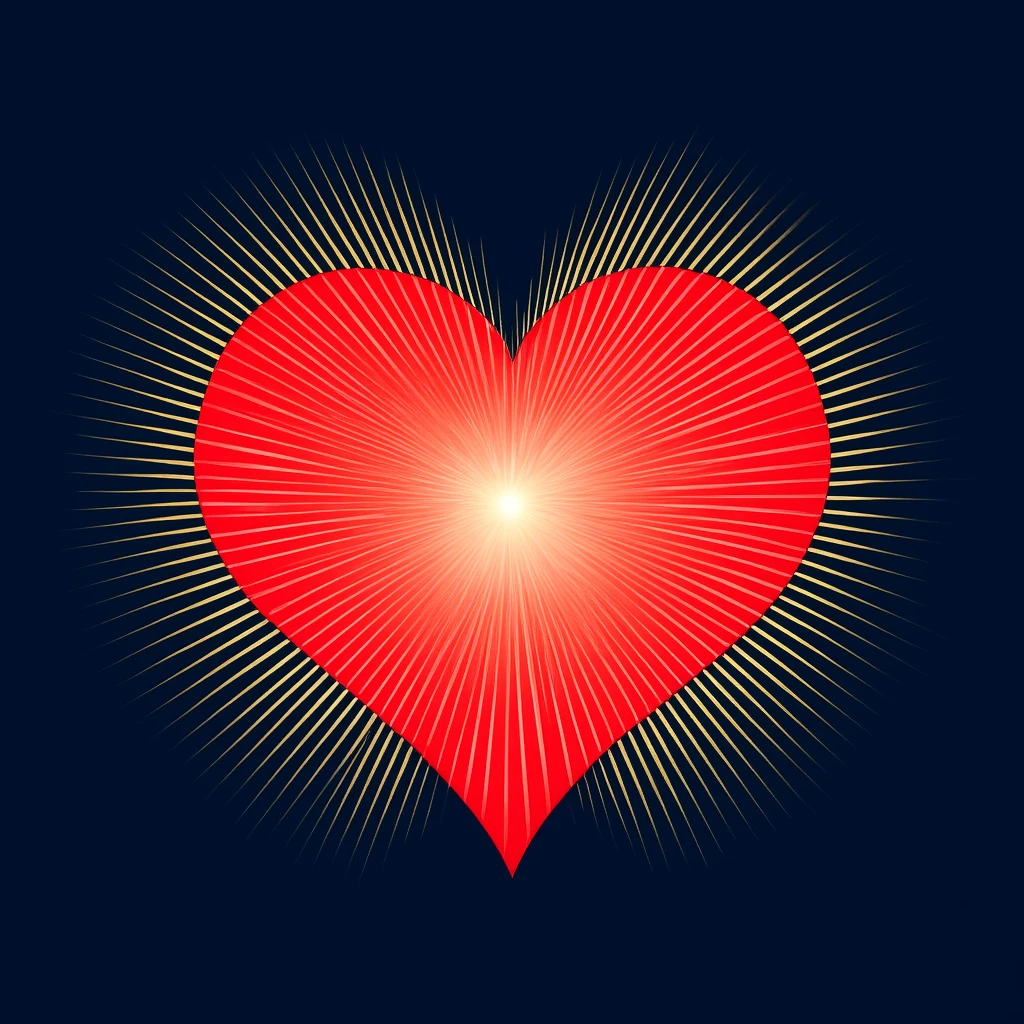 heart with a starburst pattern emoji
