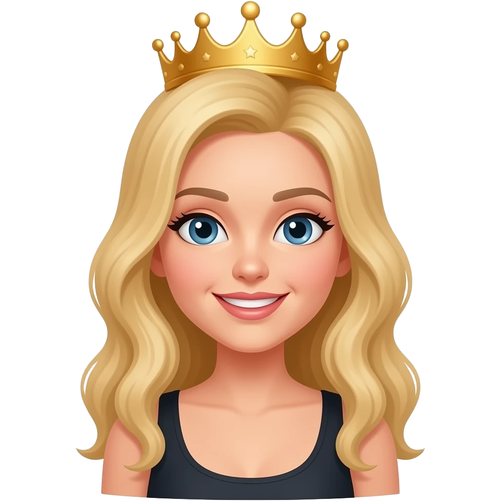 Anna's 21st  birthday  blond woman emoji