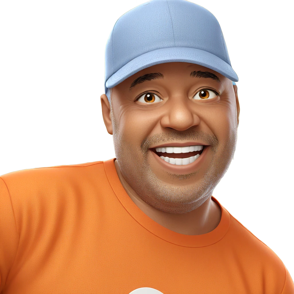 smiling boy in orange shirt emoji