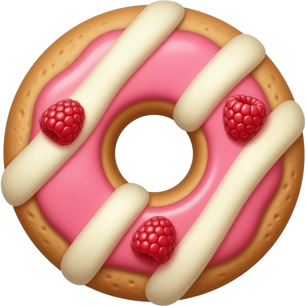 rasberry and white chocolate cookie emoji