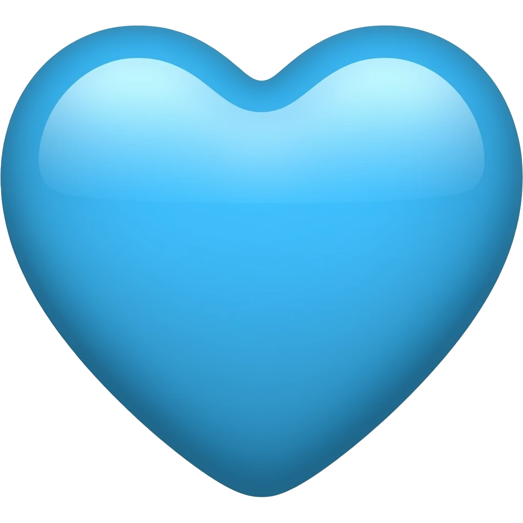 Blue heart emoji