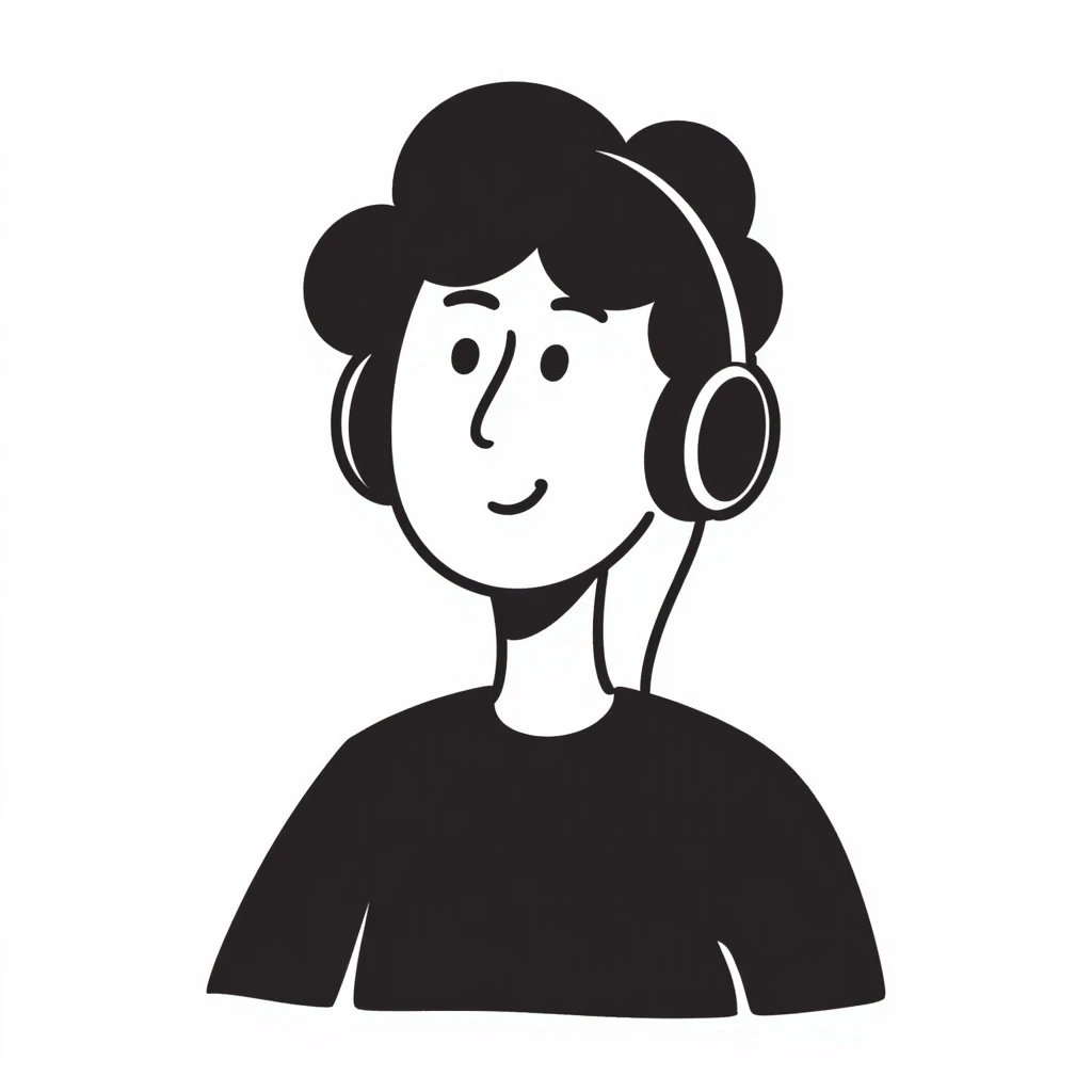 A guy with headphones emoji