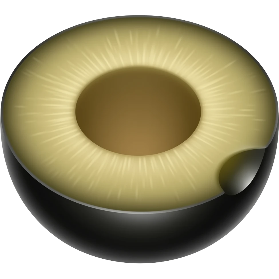 one black olive cut emoji