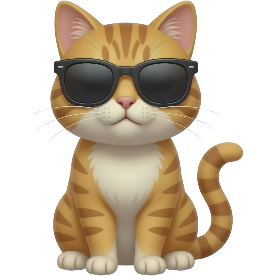 Cat wearing sunglasses emoji