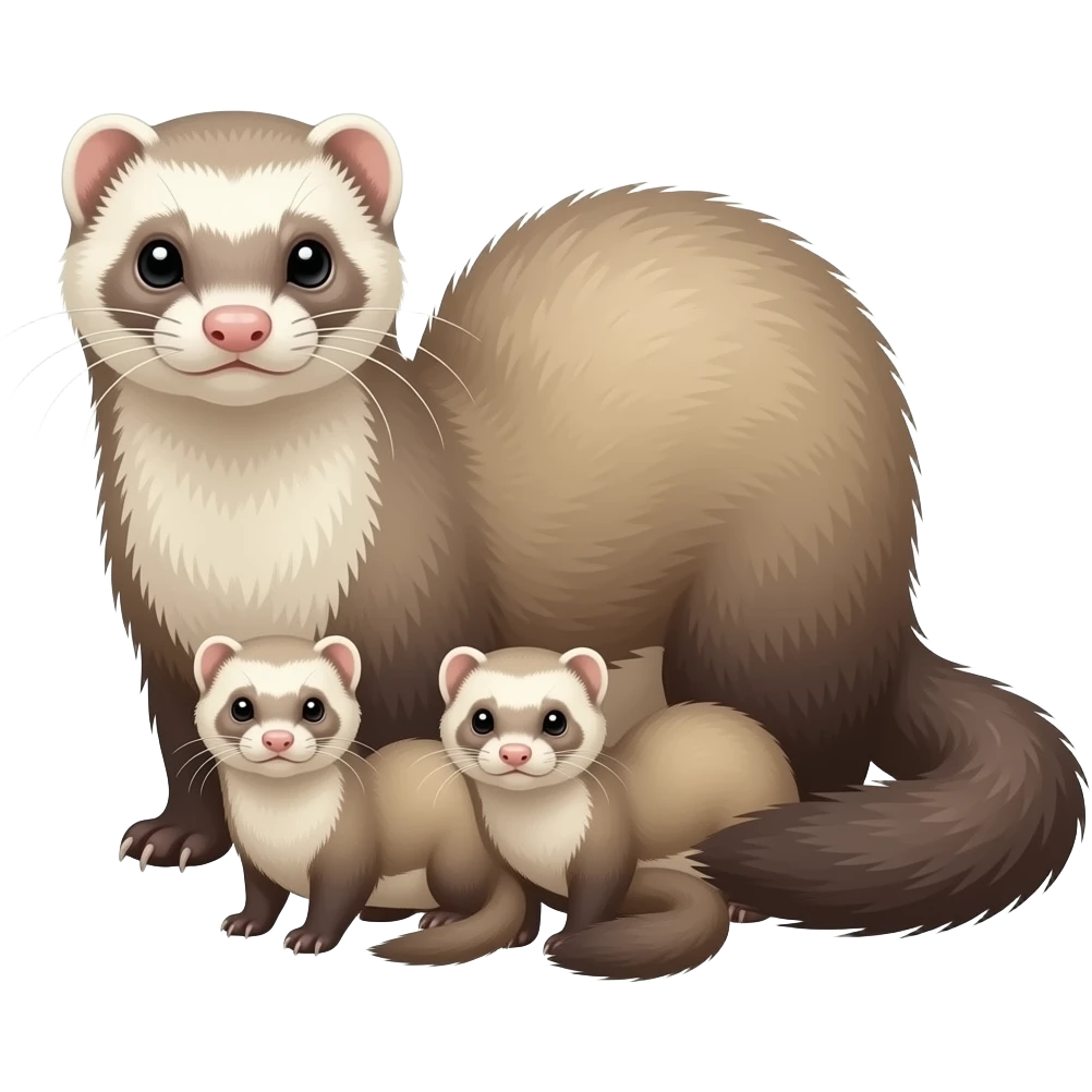 Big Ferret family emoji